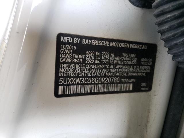 5UXXW3C56G0R20780 BMW X4 Xdrive28i