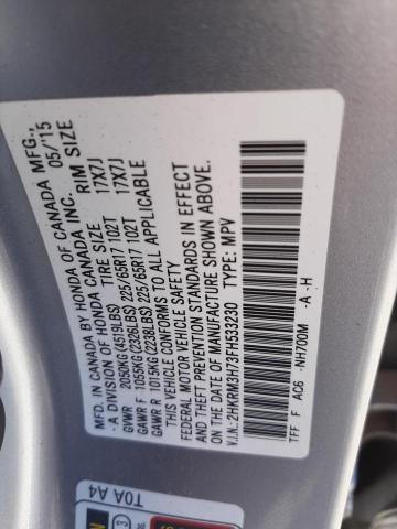 2HKRM3H73FH533230 Honda CR-V EXL