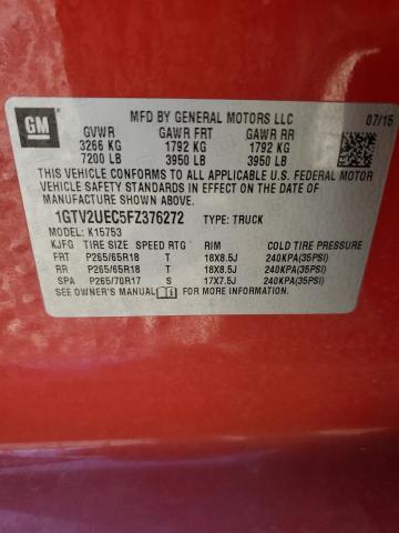 1GTV2UEC5FZ376272 GMC Sierra K1500 Sle