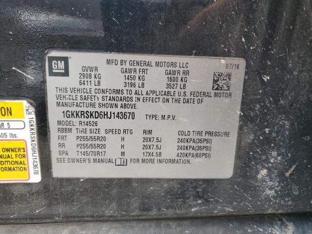 1GKKRSKD6HJ143670 GMC Acadia Limited Slt-2