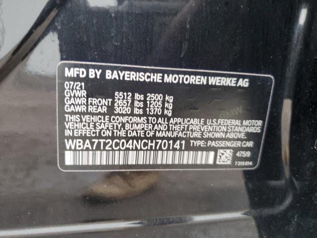 WBA7T2C04NCH70141 BMW 740 I