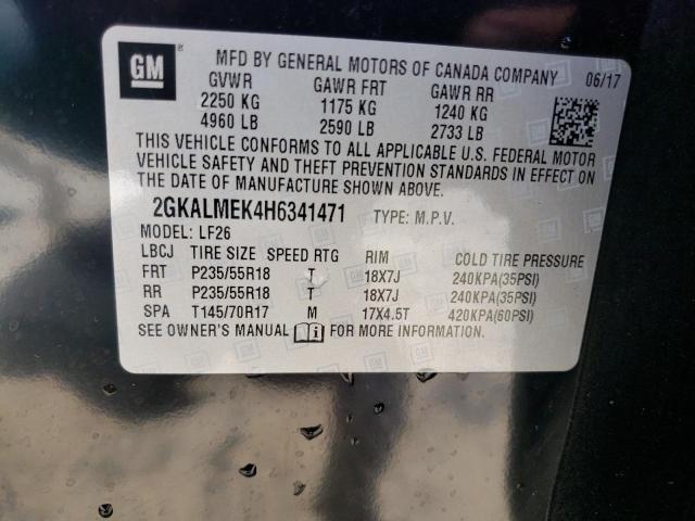 2GKALMEK4H6341471 GMC Terrain Sle