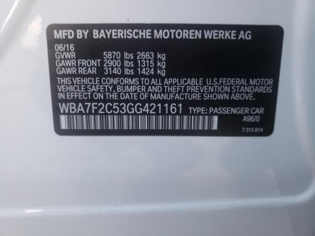 WBA7F2C53GG421161 BMW 750 Xi