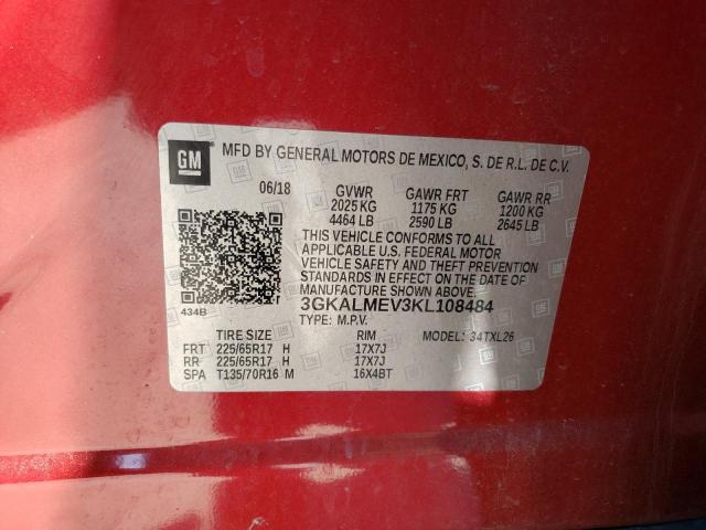 3GKALMEV3KL108484 GMC Terrain Sle