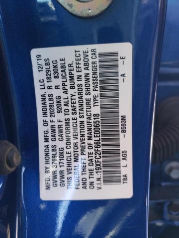 19XFC2F66LE006518 Honda Civic Lx