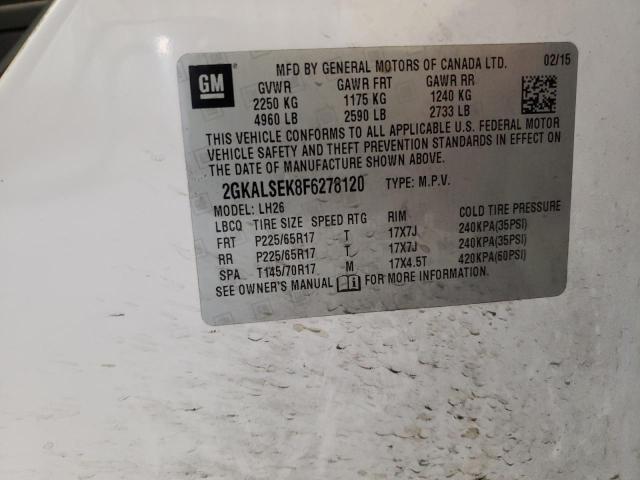 2GKALSEK8F6278120 GMC Terrain Slt