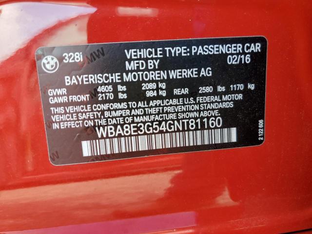 WBA8E3G54GNT81160 BMW 328 Xi Sulev
