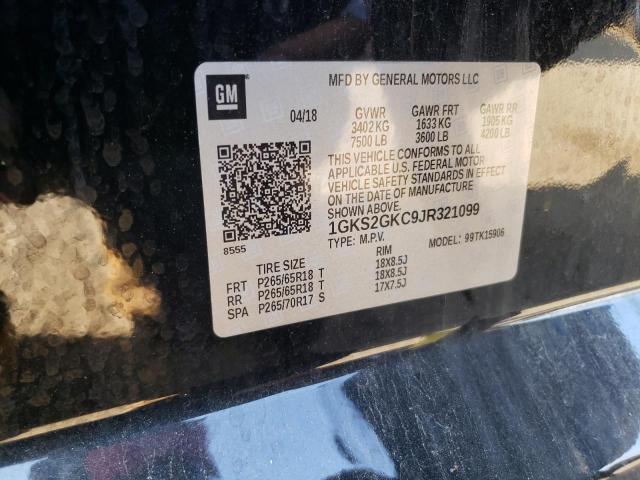 1GKS2GKC9JR321099 GMC Yukon Xl K1500 Slt