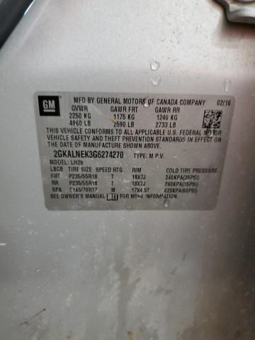 2GKALNEK3G6274270 GMC Terrain Sle