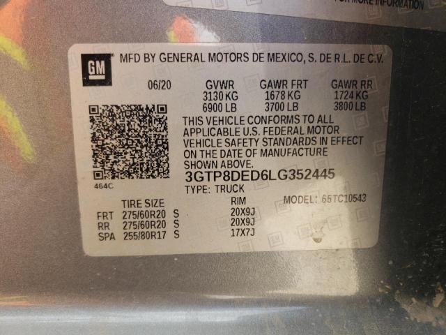 3GTP8DED6LG352445 GMC Sierra C1500 Slt