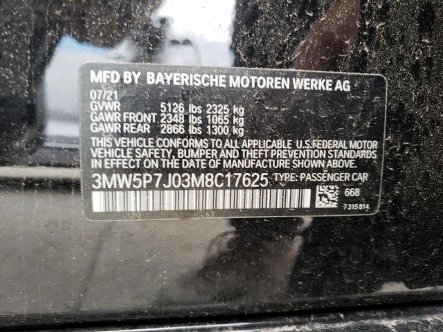3MW5P7J03M8C17625 BMW 330e
