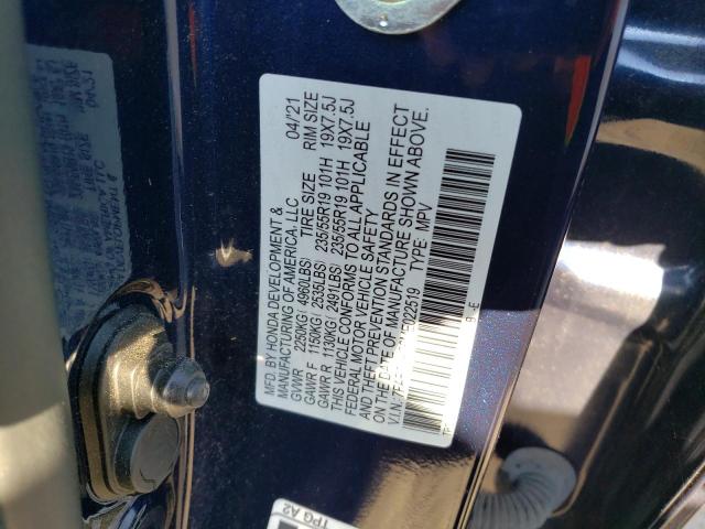 7FART6H96ME022519 Honda Cr-v Touring