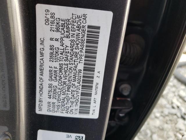 1HGCV1F37LA002799 Honda Accord Sport