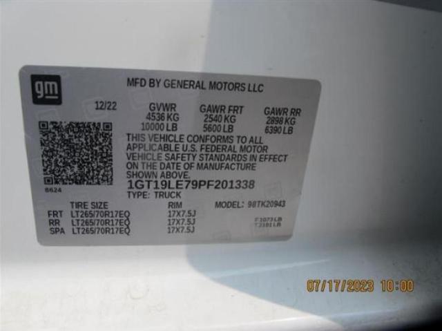 1GT19LE79PF201338 GMC Sierra K2500 Heavy Duty