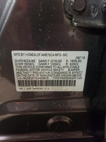 19UDE2F76JA008815 Acura Ilx Premium