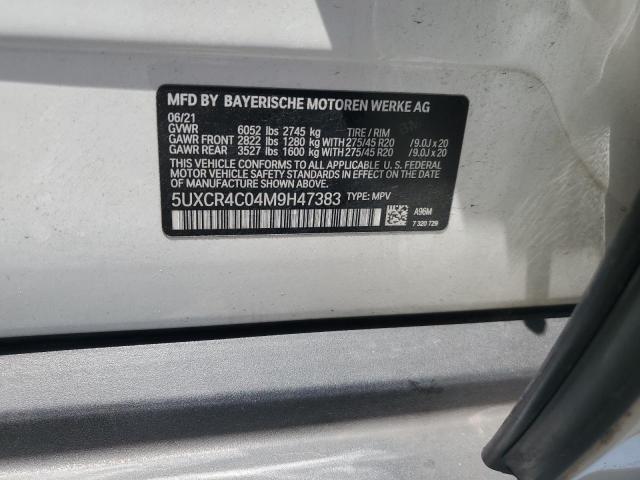 5UXCR4C04M9H47383 BMW X5 Sdrive 40i