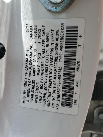2HGFB2F79FH516142 Honda CIVIC SE