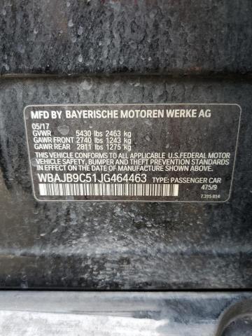 WBAJB9C51JG464463 BMW M550xi