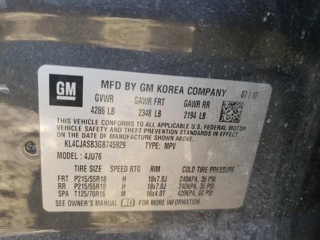 KL4CJASB3GB745929 Buick Encore