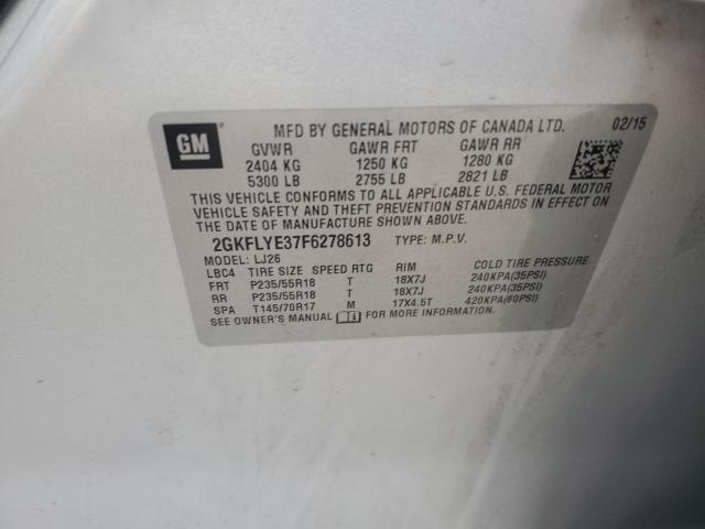 2GKFLYE37F6278613 GMC Terrain Slt