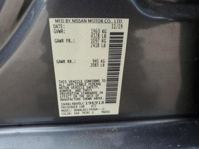 1N4BL4BV0LC196918 Nissan ALTIMA S