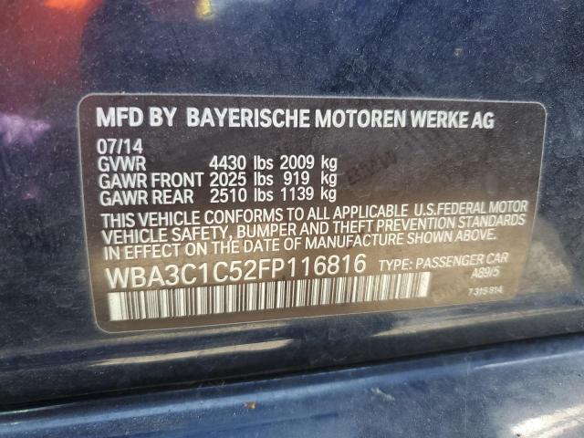 WBA3C1C52FP116816 BMW 328 I Sulev