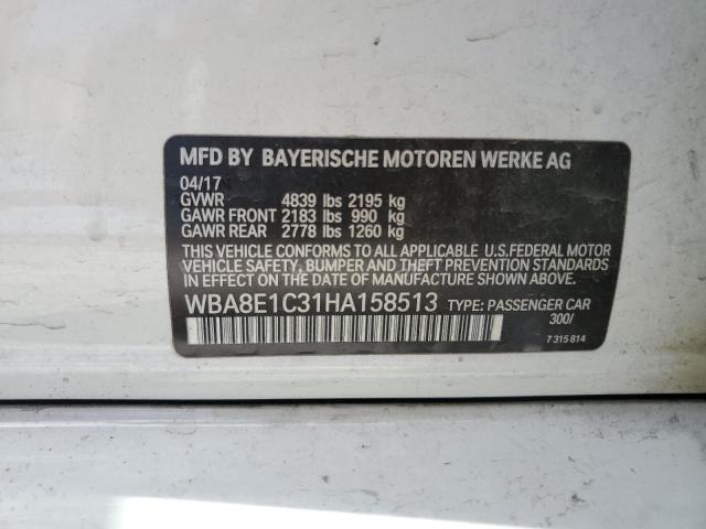 WBA8E1C31HA158513 BMW 330e