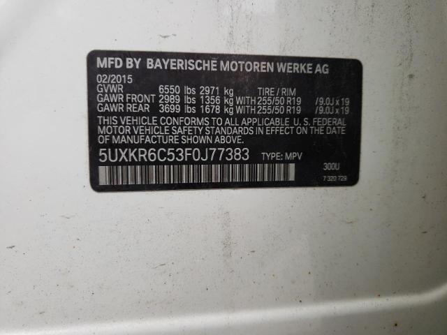 5UXKR6C53F0J77383 BMW X5 Xdrive50i