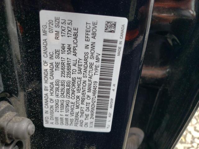 2HKRW2H27LH664519 Honda CR-V LX