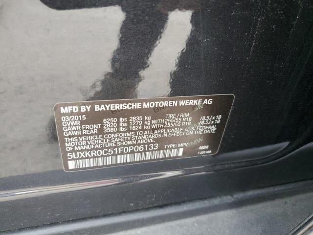 5UXKR0C51F0P06133 BMW X5 Xdrive35i