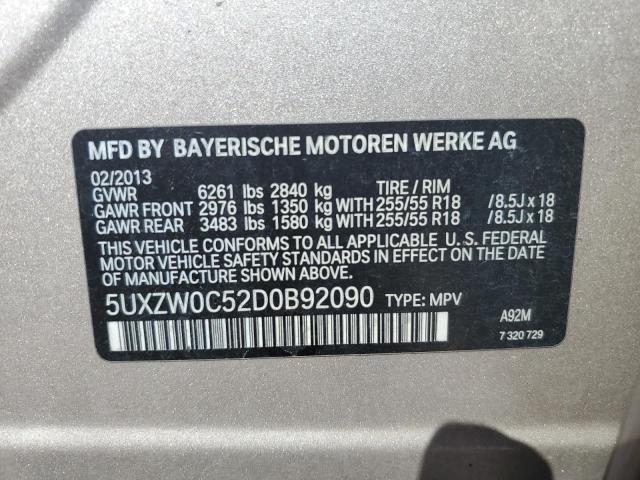 5UXZW0C52D0B92090 BMW X5 Xdrive35d