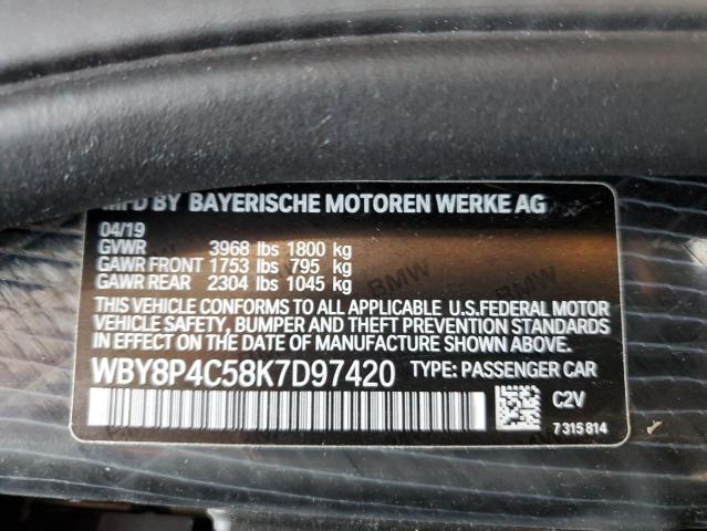 WBY8P4C58K7D97420 BMW I3 REX