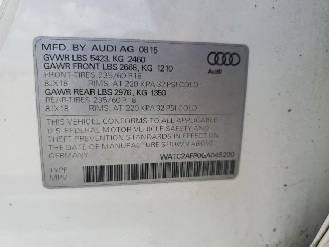 WA1C2AFP0GA045200 Audi Q5 PREMIUM