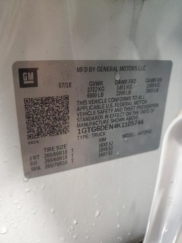 1GTG6DEN4K1105744 GMC CANYON SLT
