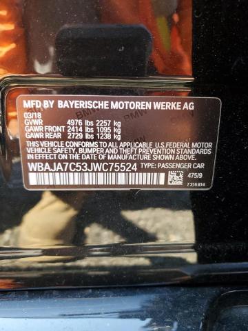 WBAJA7C53JWC75524 BMW 530 XI