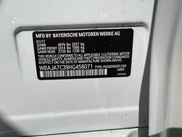 WBAJA7C39HG458071 BMW 530 XI