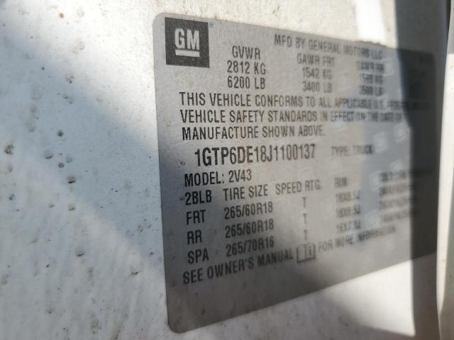 1GTP6DE18J1100137 GMC CANYON SLT