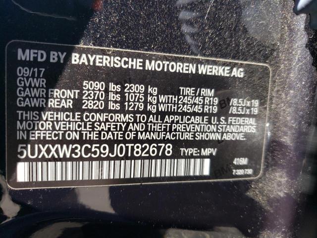 5UXXW3C59J0T82678 BMW X4 Xdrive28i