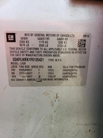 2GKFLWEK1F6126421 GMC Terrain Sle