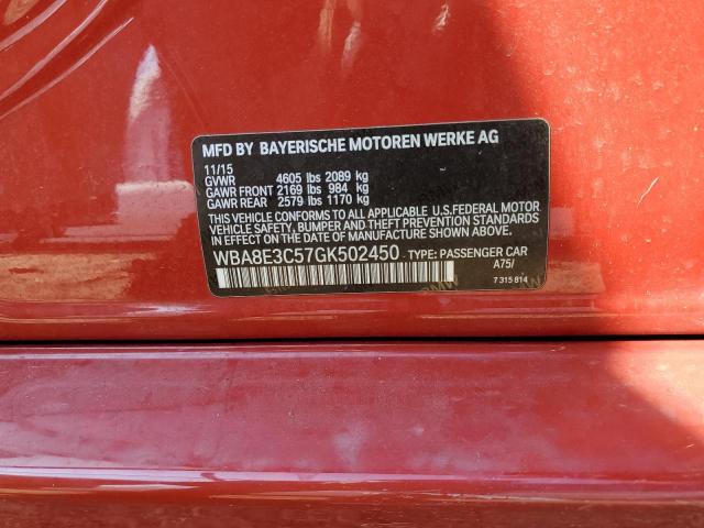 WBA8E3C57GK502450 BMW 328 Xi Sulev