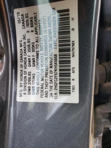 2HGFC2F67KH545668 Honda Civic Lx