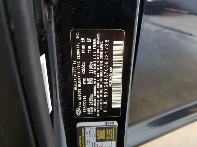 5XXGN4A70EG321738 KIA OPTIMA EX