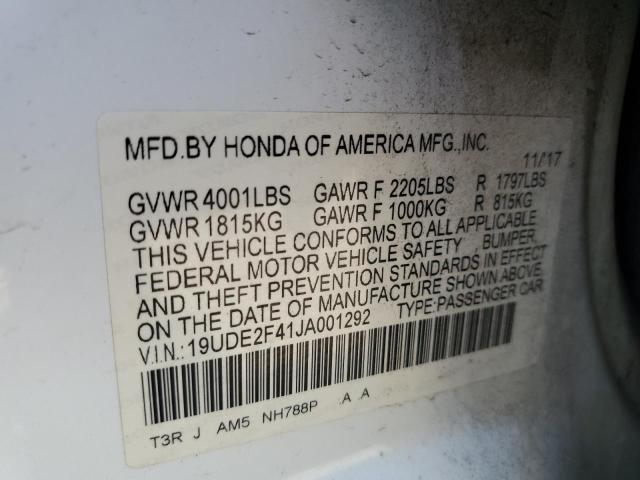 19UDE2F41JA001292 Acura Ilx Special Edition