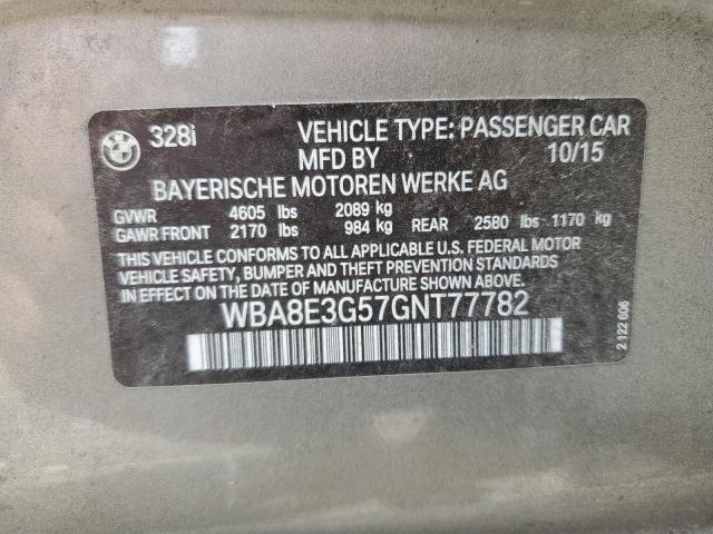 WBA8E3G57GNT77782 BMW 328 Xi Sulev