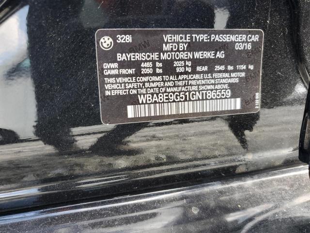 WBA8E9G51GNT86559 BMW 328 I Sulev