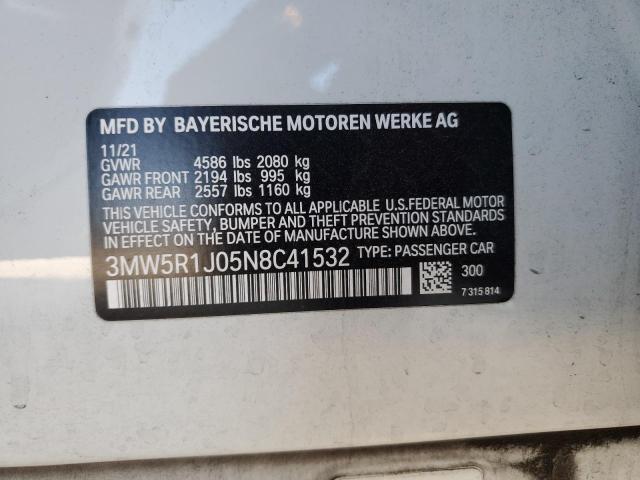 3MW5R1J05N8C41532 BMW 330I