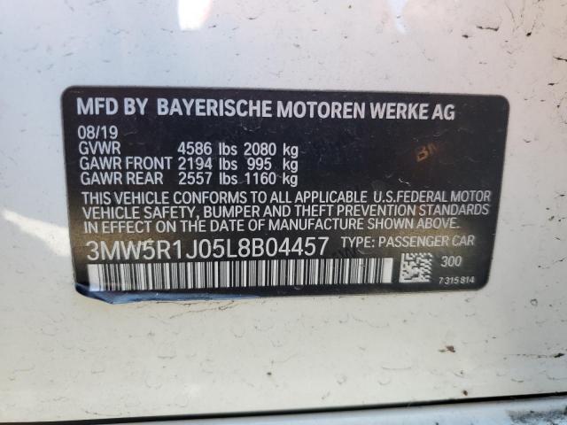 3MW5R1J05L8B04457 BMW 330I