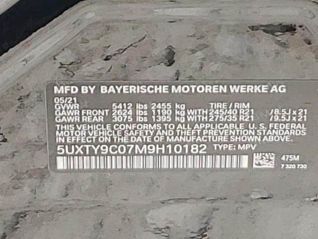 5UXTY9C07M9H10182 BMW X3 Xdrivem40i