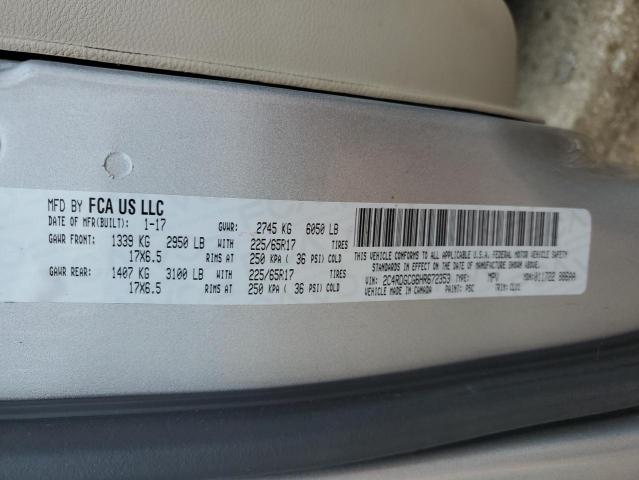2C4RDGCG6HR672353 Dodge Grand Caravan Sxt