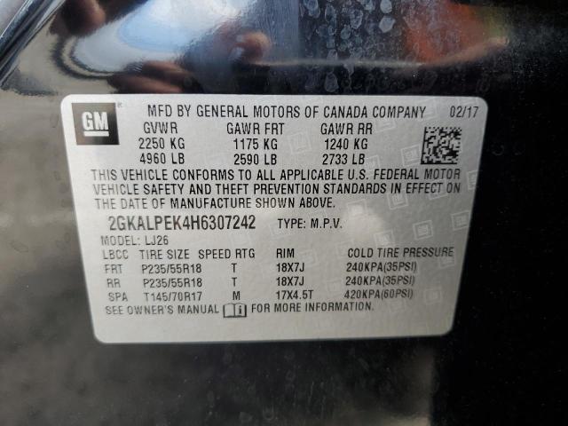 2GKALPEK4H6307242 GMC Terrain Slt